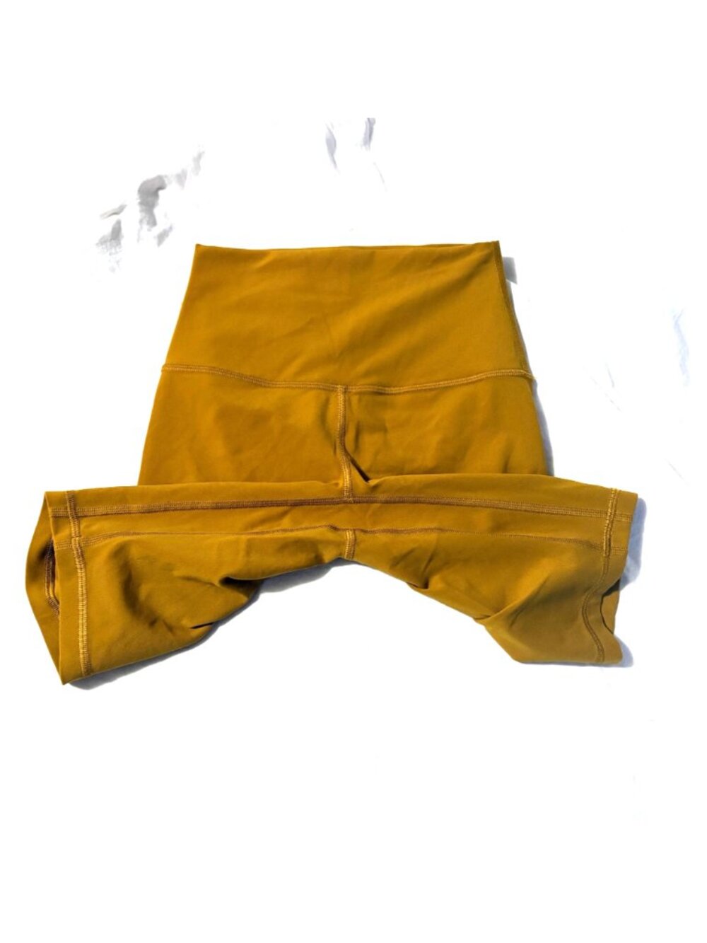 Like New Lululemon Align High-Rise Shorts 8" Gold Spice Nulu Biker Style Yoga 2 - Picture 4 of 9